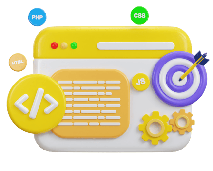 3d programming icon symbol of software and web development illustration png