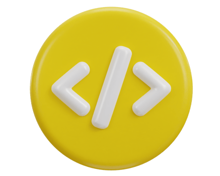 3d coding icon illustration png
