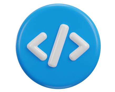 3d coding icon illustration png