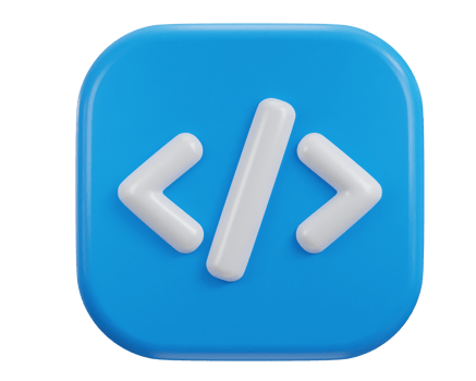 3d coding icon illustration png