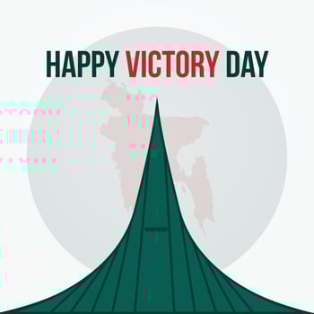 Bangladesh independence day 16 december independence day post template vector
