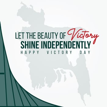Bangladesh independence day 16 december independence day post template vector