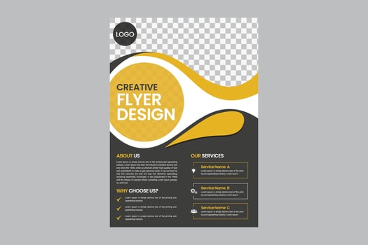 Corporate business flyer, Flyer cover design, Annual report, Corporate presentation, Agency marketing poster, Digital marketing flyer, Business brochure and editable print ready layout template design vector