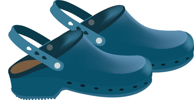 orthopedic footwear for hospital use vector
