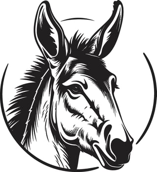 Reliable Runner Donkey Iconic Emblem Assured Ass Logo Vector Icon