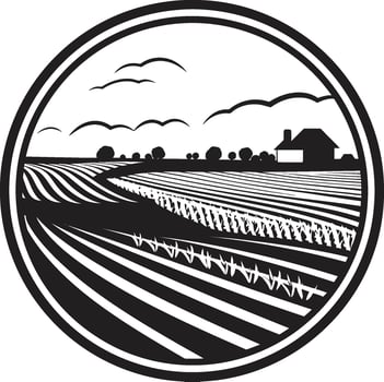 Cultivated Crest Farming Logo Vector Art Harvesting Hues Agriculture Logo Design Icon