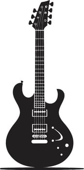 Melody Maker Guitar Logo Design Vector Vibrant Verses Guitar Iconic Logo Vector