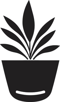 Evergreen Elegance Plant Emblem Design Photosynthetic Pride Iconic Plant Vector