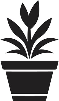 Foliage Fusion Iconic Plant Vector Greenery Glory Plant Logo Design