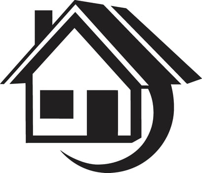 Prime Properties Iconic Estate Design Metro Matrix Realty Emblematic Icon vector