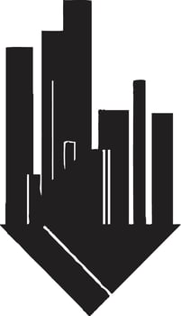 Architectural Affinity Real Estate Vector Cityscape Charm Realty Logo Design