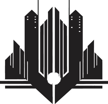 Urban Insights Real Estate Icon Vector Residential Radiance Iconic Property Emblem