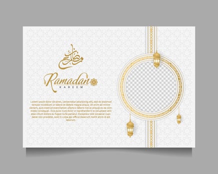 Elegant Ramadan Kareem Background, for poster, frame concept, flyer, poster. vector