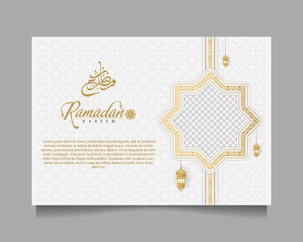 Elegant Ramadan Kareem Background, for poster, frame concept, flyer, poster. vector