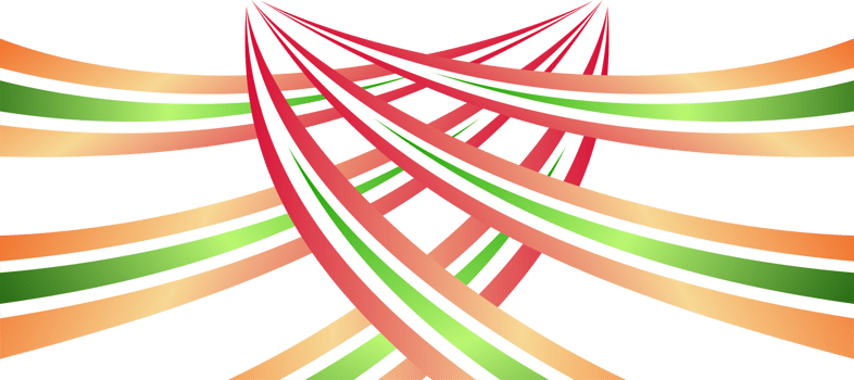 abstract tricolor gradient ribbon backdrop background transparent png