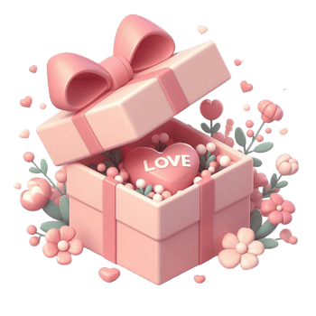 beautiful Valentine's Day gift png