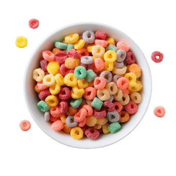 AI generated Breakfast Cereal Isolated On Transparent Background png
