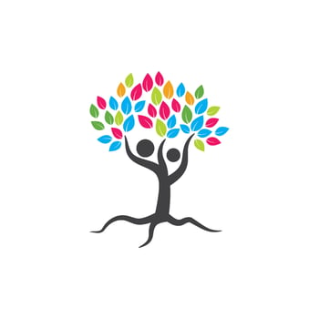 Tree branch vector ilustration design