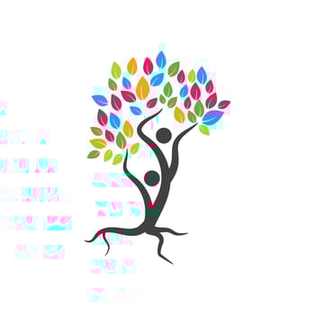 Tree branch vector ilustration design