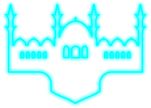 Islamic Neon Mosque png