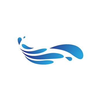Water wave icon vector