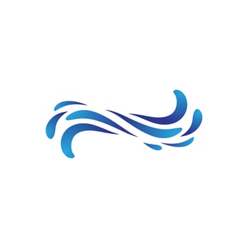 Water wave icon vector