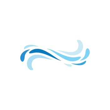 Water wave icon vector