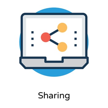 Trendy Media Share vector