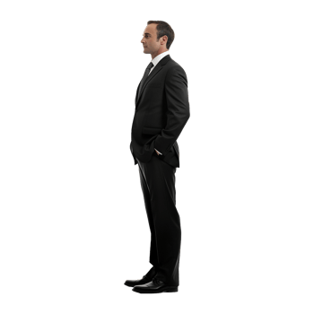 AI generated Businessman isolated on transparent background png
