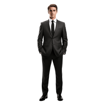 AI generated Businessman isolated on transparent background png