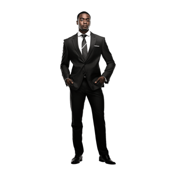 AI generated Businessman isolated on transparent background png
