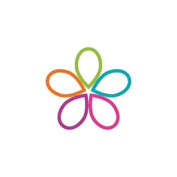 Beauty icon flowers design illustration vector