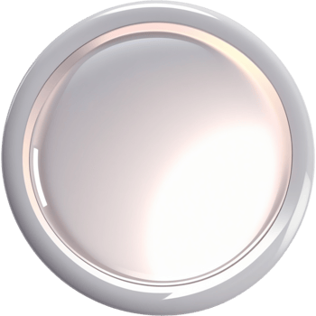 AI generated Glossy round white. AI Generative png