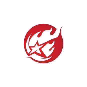 flame icon fire vector design