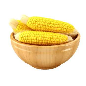 AI generated Sweet Corn in a Bowl on Transparent background - Ai Generated png