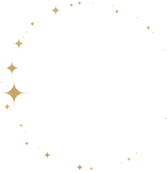 Gold Glitter Circle Frame png