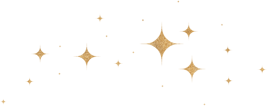 Gold Glitter Constellation png