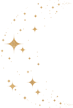 Gold Glitter Constellation png