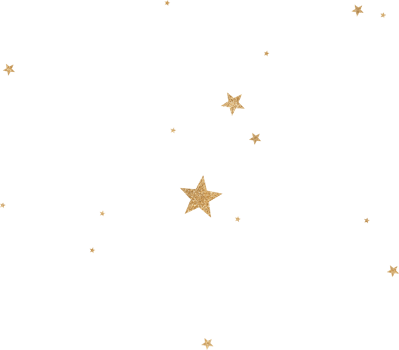 Gold Glitter Constellation png