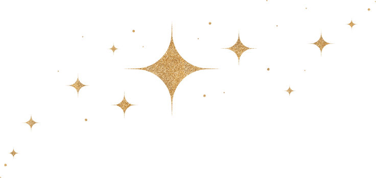 Gold Glitter Constellation png