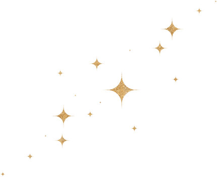 Gold Glitter Constellation png