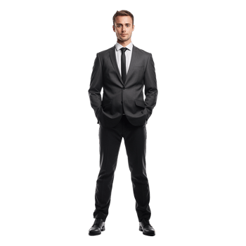 AI generated Businessman isolated on transparent background png