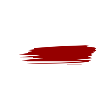 Red paint brush strokes, ink splashes and artistic design elements. Free PNG