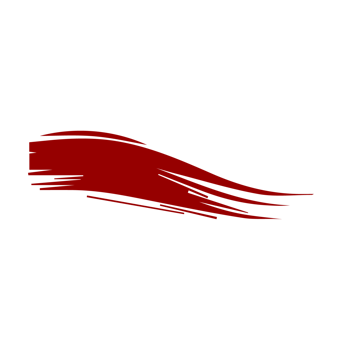 Red paint brush strokes, ink splashes and artistic design elements. Free PNG