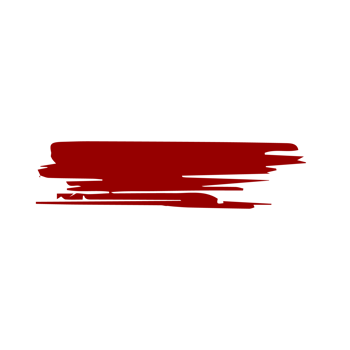 Red paint brush strokes, ink splashes and artistic design elements. Free PNG