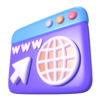Browser 3D Illustration Icon png