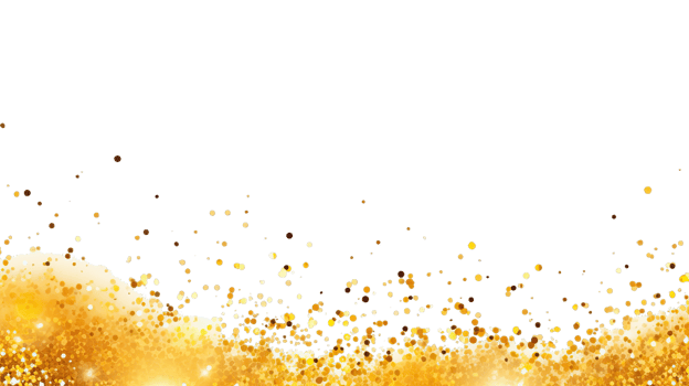 AI generated Gold Glitter Texture transparent  Background. png