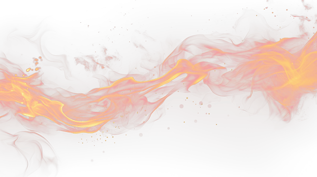 AI generated fire abstract red orange and yellow heat on transparent background png