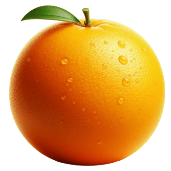 Fresh and sweet orange fruit png