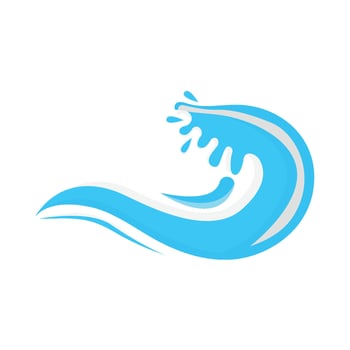 sea wave illustration vector